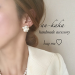 ごろごろパールのお呼ばれピアス♡