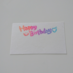 誕生日カード バースデーカード ハンドメイド 消しゴムはんこ
