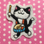 マーチングねこのワッペン