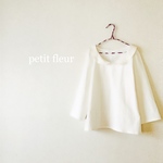 春物新作♡丸襟ブラウス＊コットンリネン＊ホワイト