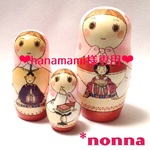 ❤hanamami様専用❤3個組マトリョーシカ「ひなまつり」
