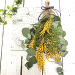 ミモザとユーカリのナチュラルスワッグ 大