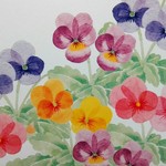 夢色パンジーのレターセット