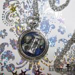 時の砂時計の懐中時計ペンダント☆～silver～