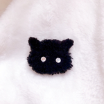 黒猫のピンブローチ