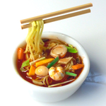 食べかけ広東麺のマグネット