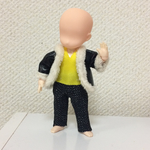 017様専用オビツ11用皮ジャン(黒)