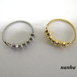 【再×4販♡♡♡】《プチプラ》クールなメタリックリングA（重ねづけにも！）
