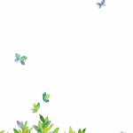 バタフライリーフのレターセット
