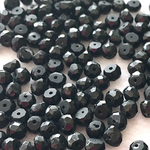 ブラックスピネル 15個 3x5mm ボタンカット 天然石 粒売り