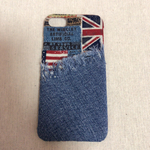 iPhoneケース デニム フリンジ 国旗《送料無料》