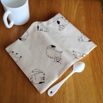【SALE】文庫本のブックカバー/しろねこ