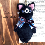 再販！もふ腹の猫ホルダー(黒猫デブちゃん)