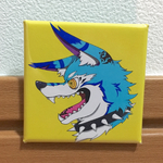 オオカミ缶バッチ(四種)
