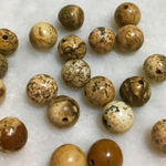 ピクチャージャスパー 10個 8mm 天然石 粒売