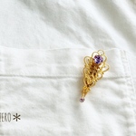 天使の羽ブロ【カラーオーダー受付中】＊ブローチ