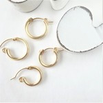 再..販14kgf♡hoop pierce 15mm yellow gold