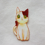 星の瞳の猫ブローチ