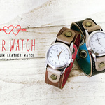 miki8810さま専用 ♡ STITCH RUN LEATHER WATCH PAIR ：受注生産 