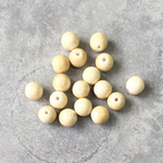 ヴィンテージ アクリルラウンドビーズ クリーム 8mm 20こ