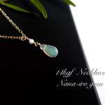 ＊再販＊14kgf  opal × pearl necklace