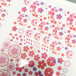 レジン封入シート　月桜　(ピンク）
