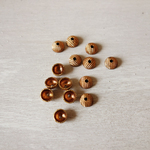 ヴィンテージ どんぐりの帽子のビーズキャップ 6x3mm (7個)