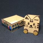 捨て猫(ペン＆メモホルダー)鮪缶詰