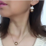 淡水パールのピアス🌺ハワイアンゴールドピアス ケシパール