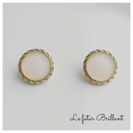  vintage button pierce or earring