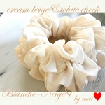 bluesophia様専用 新作♪cream beige & white Check