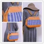 【nanqueen's handmade】☆がま口リュック＆ショルダー2wayバッグ