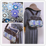 【nanqueen's handmade】がま口リュック＆ショルダー2wayバッグ
