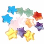 【天然石穴有】星型　スターパーツ　12点セット　両穴開き