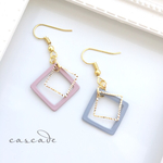 春色☆ 大人シックなスクエアピアス