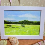 油絵原画『小春日和』　額縁付き