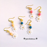 ＊ カラフルフラワーピアス ＊