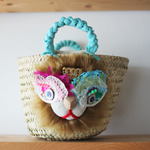 <New!>lion kago bag/S brown