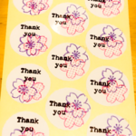 もうすぐ春だねぇ〜🌸  Thank you  ステッカー  「 桜🌸 」