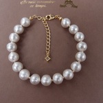sale♥コットンパールブレスレットsilkyホワイト