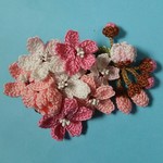 枝付き桜の花の2wayコサージュ②