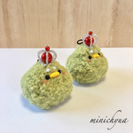 とりまろストラップ☆抹茶 あみぐるみ