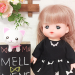 再)メルちゃん リボンワンピース ブラック
