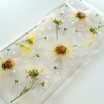 押し花とクラッシュシェルのiPhoneケース - 春の風 -