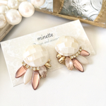 ホワイトモザイクシェル♡チェコダガー metallic wine