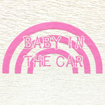 BABY IN THE CAR  〜Rain bow〜  ベビーステッカー