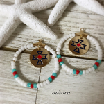 ネィティブ  ビーズピアス(イヤリング)