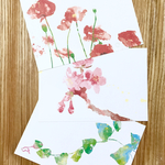 春の植物画 ポストカード ３枚セット