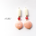 春カラー＊ピンク＊大ぶりピアス＊イヤリング