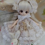 *～シャビー＊シック～* ミニスウィーツドール*オビツ11*ドレスset